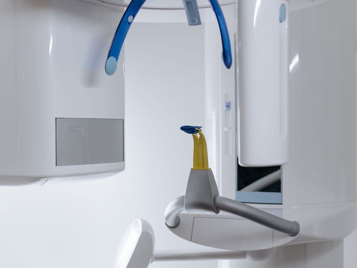 Panoramic dental X-ray unit in a dental clinic