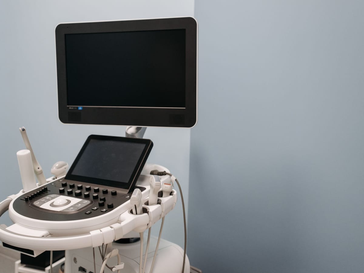 Ultrasound system and transducers in a clinical room